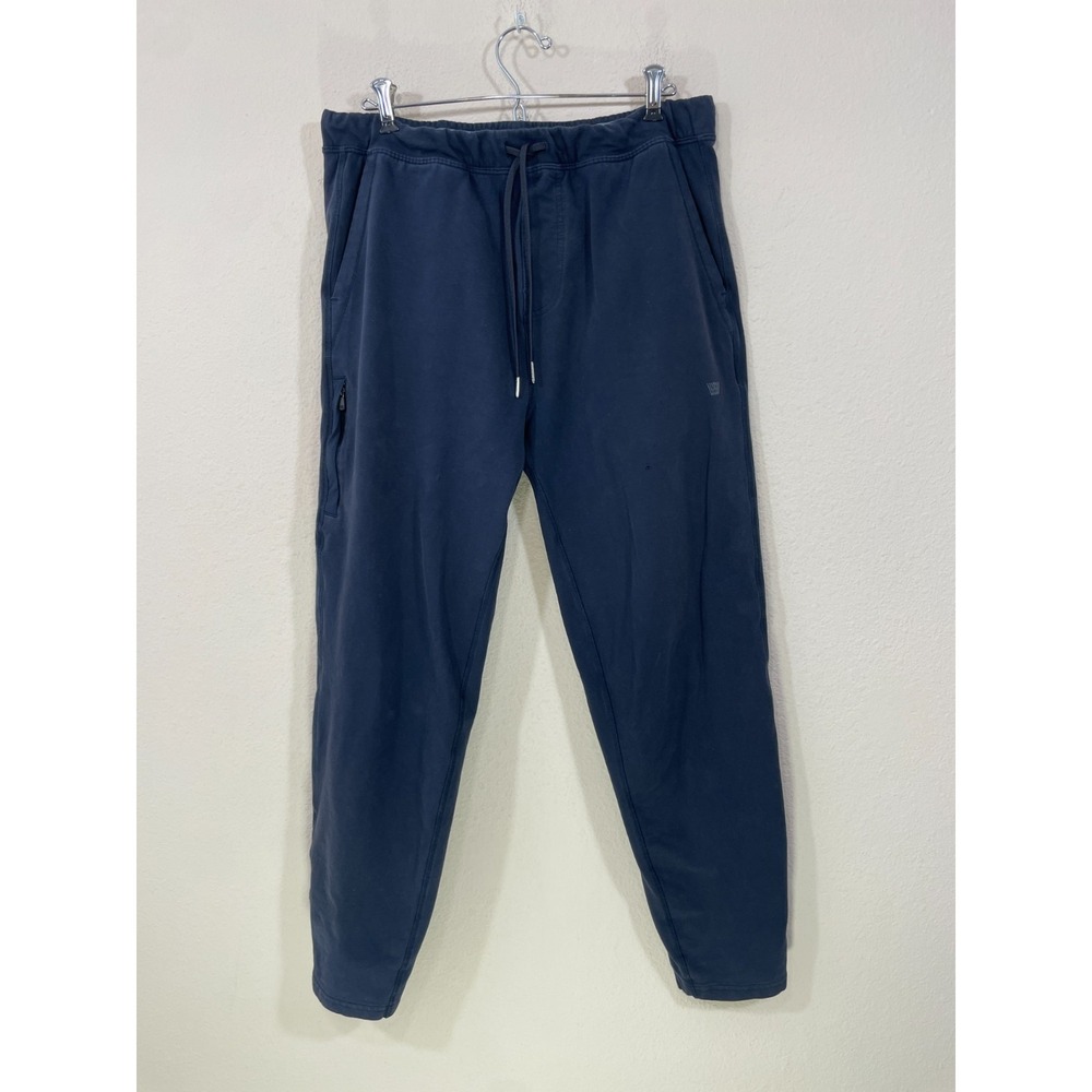 Mack Weldon Pants For Daily Wear Mens Large Navy Stretch Drawstring Casual HOLE!